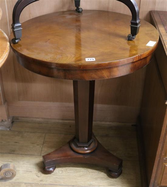 A Victorian mahogany occasional table W.61cm